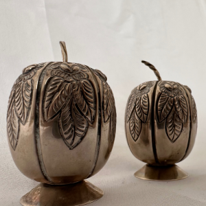 Silver Salt & Pepper Set Feuilles d’Argent