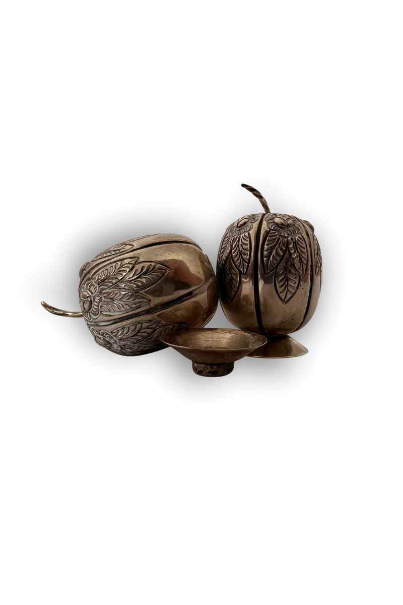 Silver Salt & Pepper Set Feuilles d’Argent - Imagen 3