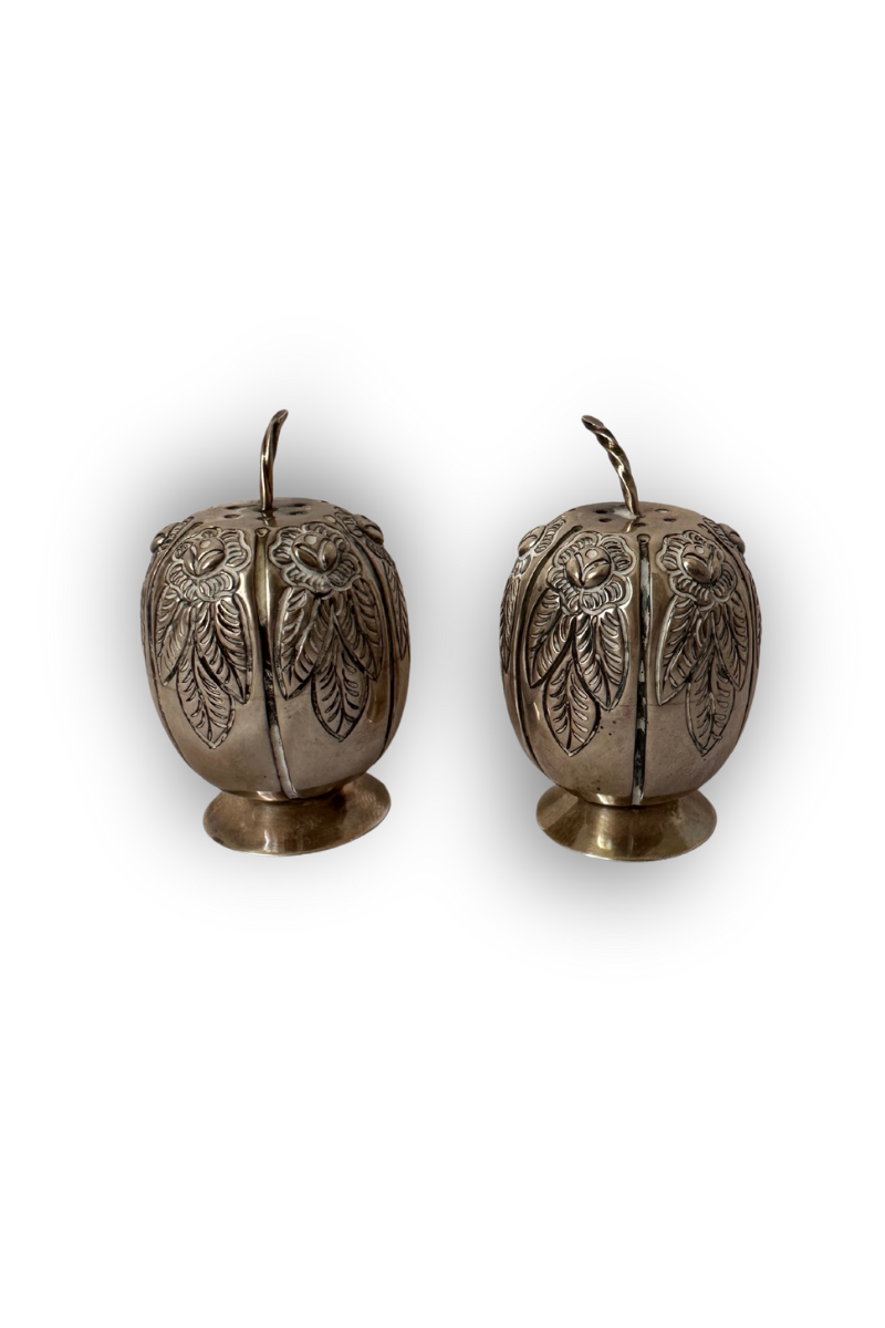 Silver Salt & Pepper Set Feuilles d’Argent - Imagen 4