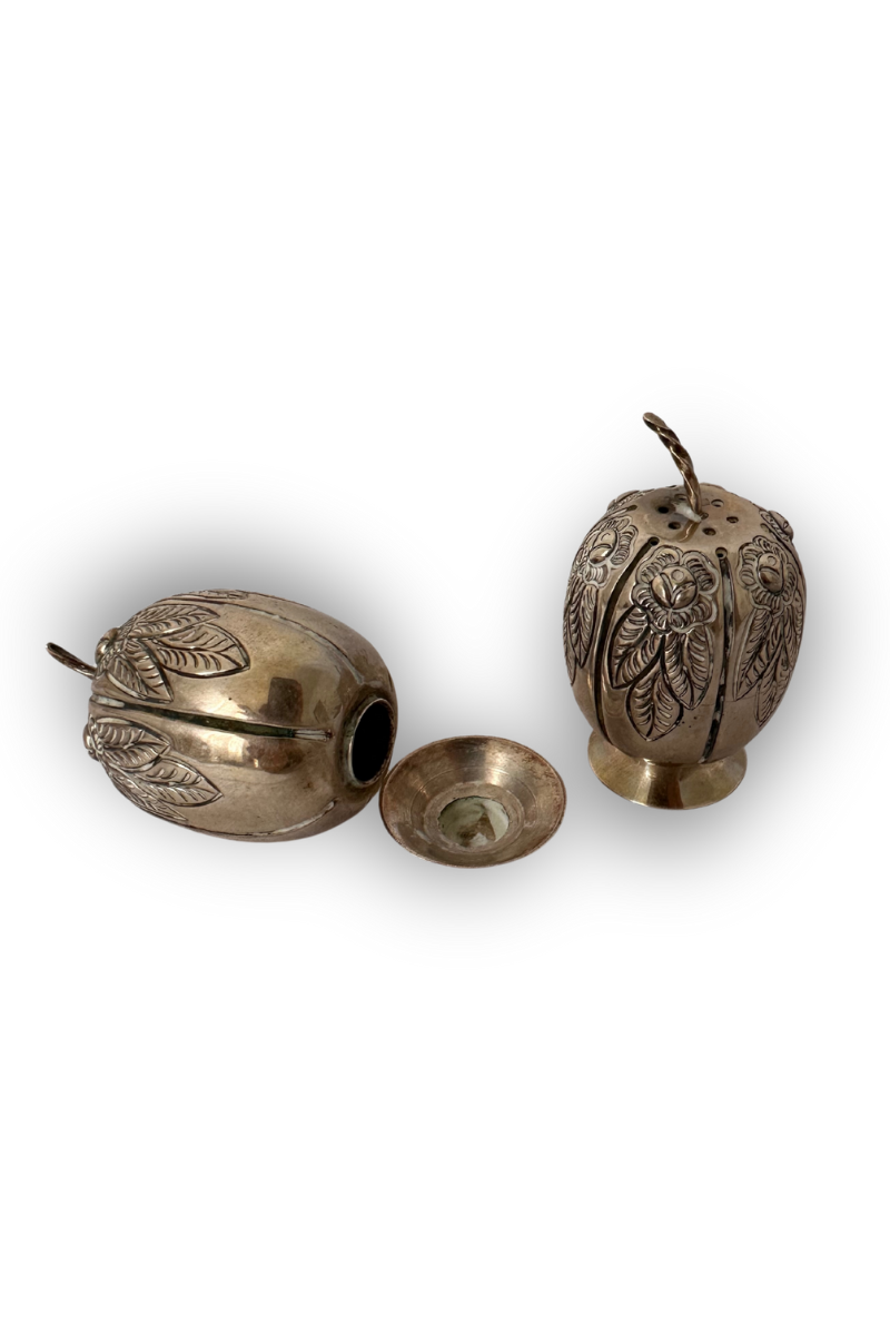 Silver Salt & Pepper Set Feuilles d’Argent - Imagen 5